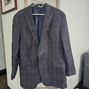 Jos. A. Bank Charcoal Checkered Sport Coat